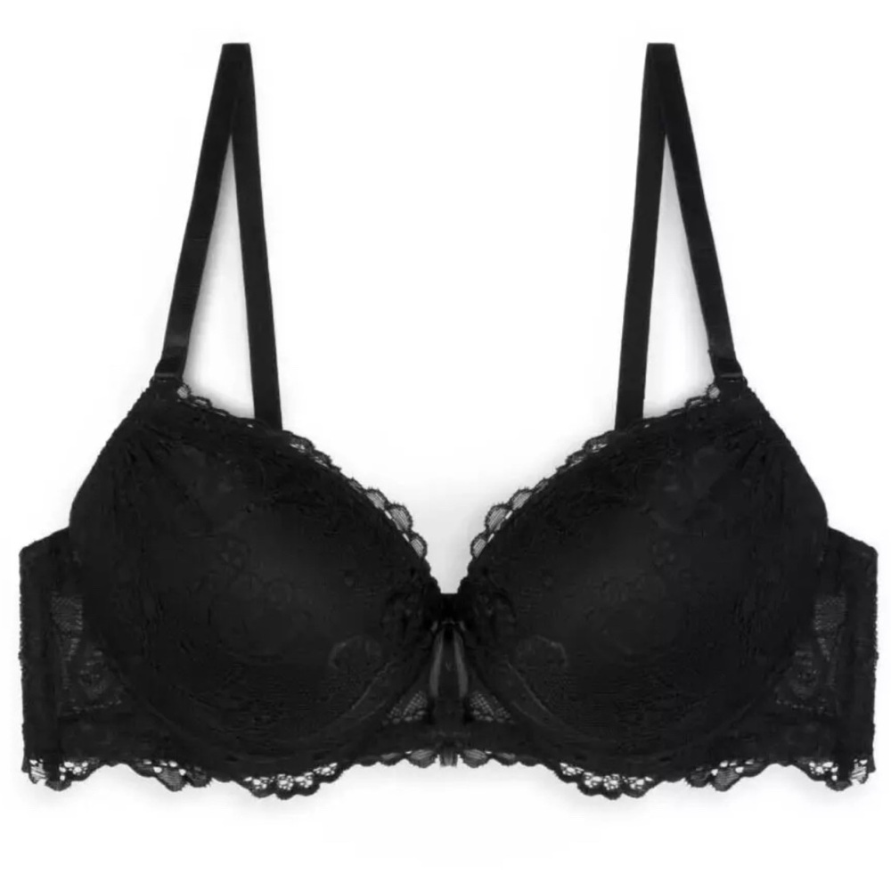 Rene Rofe Extreme Push Up Bra 34C  -Black-